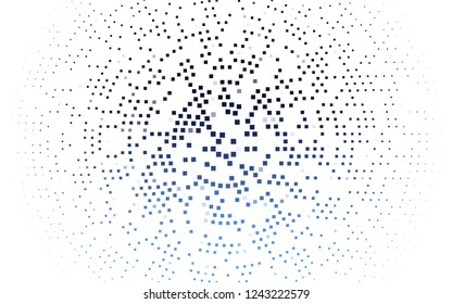 light BLUE vector cover in polygonal style. Illustration with set of colorful rectangles. Best design for your ad, poster, banner.