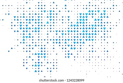 Light BLUE vector cover in polygonal style. Modern abstract illustration with colorful triangles. Pattern for busines ad, booklets, leaflets