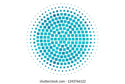 Light BLUE vector cover in polygonal style. Abstract gradient illustration with rectangles. Modern template for your landing page.