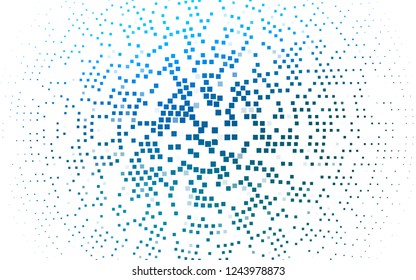 Light BLUE vector cover in polygonal style. Modern abstract illustration with colorful rectangles. The template can be used as a background.