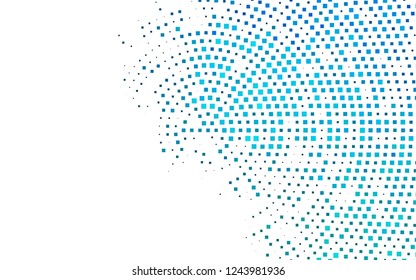 Light BLUE vector cover in polygonal style. Glitter abstract illustration with rectangular shapes. Modern template for your landing page.