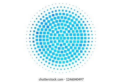 Light BLUE vector cover in polygonal style. Modern abstract illustration with colorful rectangles. The template can be used as a background.