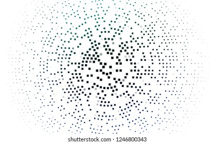 Light BLUE vector cover in polygonal style. Beautiful illustration with rectangles and squares. Pattern for busines ad, booklets, leaflets