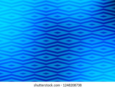 Light BLUE vector cover in polygonal style. Illustration with set of colorful triangles. Modern template for your landing page.