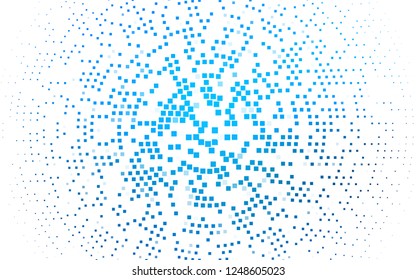Light BLUE vector cover in polygonal style. Glitter abstract illustration with rectangular shapes. Smart design for your business advert.