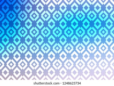 Light BLUE vector cover in polygonal style. Glitter abstract illustration with rectangular shapes. Modern template for your landing page.
