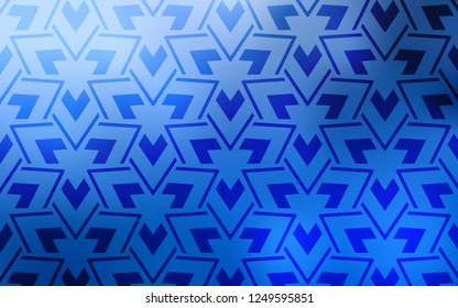 Light BLUE vector cover with polygonal style. Glitter abstract illustration with triangular shapes. Pattern for booklets, leaflets