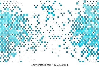 Light BLUE vector cover in polygonal style. Rectangles on abstract background with colorful gradient. Pattern for busines ad, booklets, leaflets