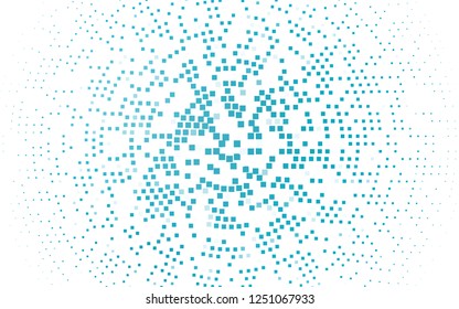 Light BLUE vector cover in polygonal style. Beautiful illustration with rectangles and squares. Pattern for commercials.