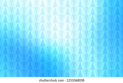 Light BLUE vector cover with polygonal style. Glitter abstract illustration with triangular shapes. Modern template for landing page.