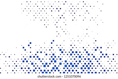 Light BLUE vector cover in polygonal style. Modern abstract illustration with colorful rectangles. Pattern for commercials.