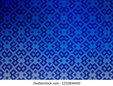 Light BLUE vector cover in polygonal style. Rectangles on abstract background with colorful gradient. Pattern can be used for websites.