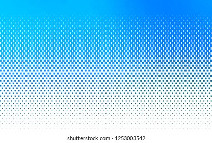 Light BLUE vector cover in polygonal style. Glitter abstract illustration with rectangular shapes. Modern template for your landing page.