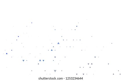 Light BLUE vector cover in polygonal style. Modern abstract illustration with colorful triangles. Template for wallpapers.