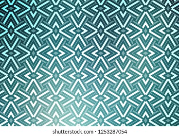 Light BLUE vector cover in polygonal style. Illustration with set of colorful triangles. Best design for your ad, poster, banner.