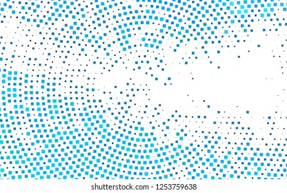 Light BLUE vector cover in polygonal style. Modern abstract illustration with colorful rectangles. Pattern for busines ad, booklets, leaflets