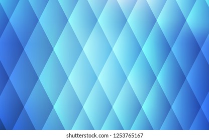 Light BLUE vector cover in polygonal style. Decorative design in abstract style with rectangles. Pattern for busines ad, booklets, leaflets
