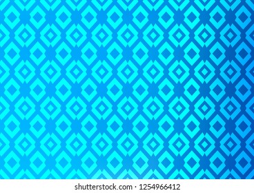 Light BLUE vector cover in polygonal style. Decorative design in abstract style with rectangles. Pattern can be used for websites.