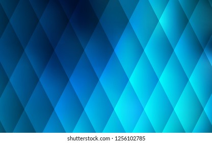 Light BLUE vector cover in polygonal style. Modern abstract illustration with colorful rectangles. Smart design for your business advert.