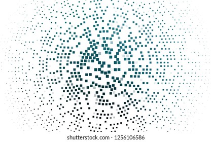 Light BLUE vector cover in polygonal style. Decorative design in abstract style with rectangles. The template can be used as a background.