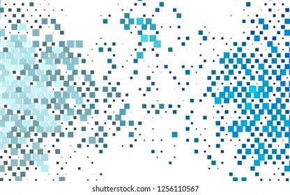 Light BLUE vector cover in polygonal style. Rectangles on abstract background with colorful gradient. Best design for your ad, poster, banner.