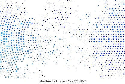 Light BLUE vector cover in polygonal style. Decorative design in abstract style with rectangles. Best design for your ad, poster, banner.