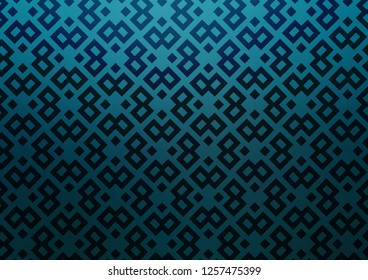Light BLUE vector cover in polygonal style. Illustration with set of colorful rectangles. The template can be used as a background.