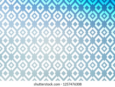 Light BLUE vector cover in polygonal style. Glitter abstract illustration with rectangular shapes. Modern template for your landing page.
