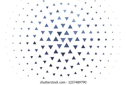 Light BLUE vector cover in polygonal style. Beautiful illustration with triangles in nature style. Best design for your ad, poster, banner.