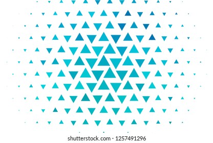 Light BLUE vector cover in polygonal style. Beautiful illustration with triangles in nature style. Pattern for busines ad, booklets, leaflets