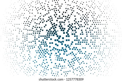 Light BLUE vector cover in polygonal style. Beautiful illustration with rectangles and squares. Smart design for your business advert.