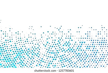 Light BLUE vector cover in polygonal style. Decorative design in abstract style with triangles. Pattern for busines ad, booklets, leaflets