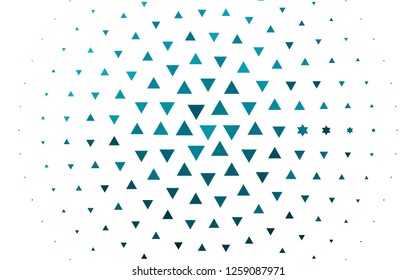 Light BLUE vector cover in polygonal style. Decorative design in abstract style with triangles. Pattern can be used for websites.