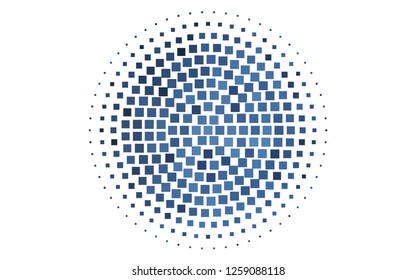 Light BLUE vector cover in polygonal style. Abstract gradient illustration with rectangles. Best design for your ad, poster, banner.