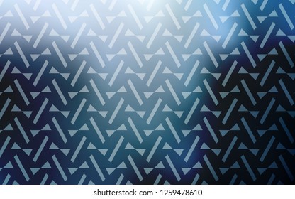 Light BLUE vector cover with polygonal style. Glitter abstract illustration with triangular shapes. Pattern for commercials.