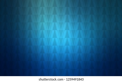 Light BLUE vector cover with polygonal style. Abstract gradient illustration with triangles, lines. Pattern for websites.