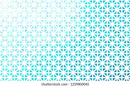 Light BLUE vector cover in polygonal style. Glitter abstract illustration with triangular shapes. Pattern for busines ad, booklets, leaflets