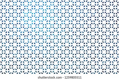 Light BLUE vector cover in polygonal style. Triangles on abstract background with colorful gradient. Best design for your ad, poster, banner.