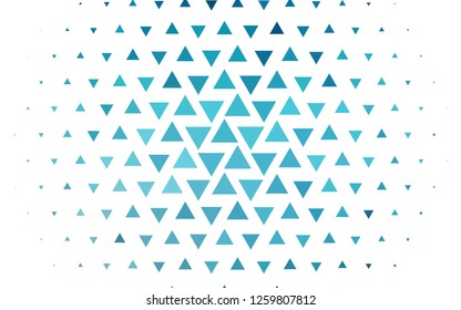 Light BLUE vector cover in polygonal style. Abstract gradient illustration with triangles. Template for wallpapers.