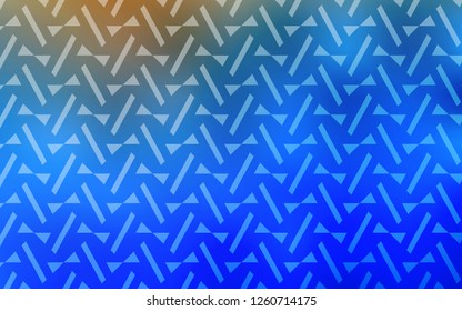 Light BLUE vector cover with polygonal style. Triangles on abstract background with colorful gradient. Pattern for booklets, leaflets
