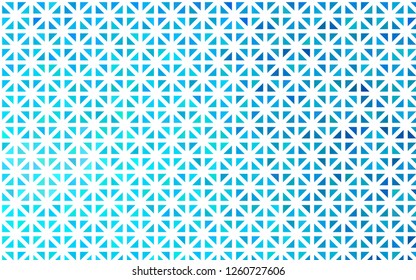 Light BLUE vector cover in polygonal style. Abstract gradient illustration with triangles. Pattern for busines ad, booklets, leaflets