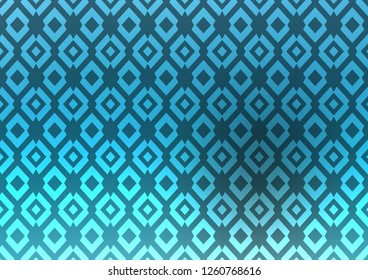 Light BLUE vector cover in polygonal style. Glitter abstract illustration with rectangular shapes. The template can be used as a background.
