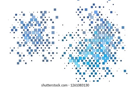 Light BLUE vector cover in polygonal style. Abstract gradient illustration with rectangles. Pattern for commercials.