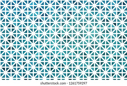 Light BLUE vector cover in polygonal style. Triangles on abstract background with colorful gradient. Best design for your ad, poster, banner.