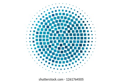 Light BLUE vector cover in polygonal style. Decorative design in abstract style with rectangles. Pattern for busines ad, booklets, leaflets