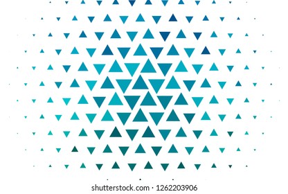 Light BLUE vector cover in polygonal style. Decorative design in abstract style with triangles. Smart design for your business advert.