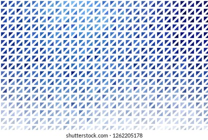 Light BLUE vector cover in polygonal style. Decorative design in abstract style with triangles. Pattern for busines ad, booklets, leaflets