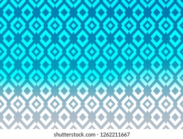 Light BLUE vector cover in polygonal style. Illustration with set of colorful rectangles. Pattern for commercials.