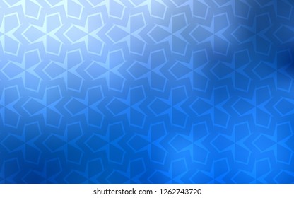 Light BLUE vector cover in polygonal style. Modern abstract illustration with colorful rectangles. Best design for your ad, poster, banner.