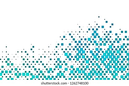 Light BLUE vector cover in polygonal style. Decorative design in abstract style with rectangles. Modern template for your landing page.